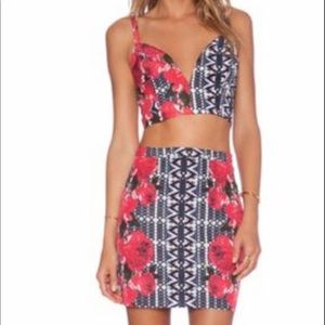NBD X Naven Twins top (size S) and skirt (size XS) set